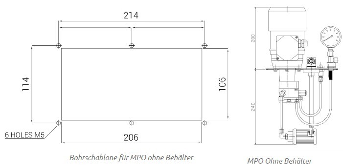 MPO zonder tank schets