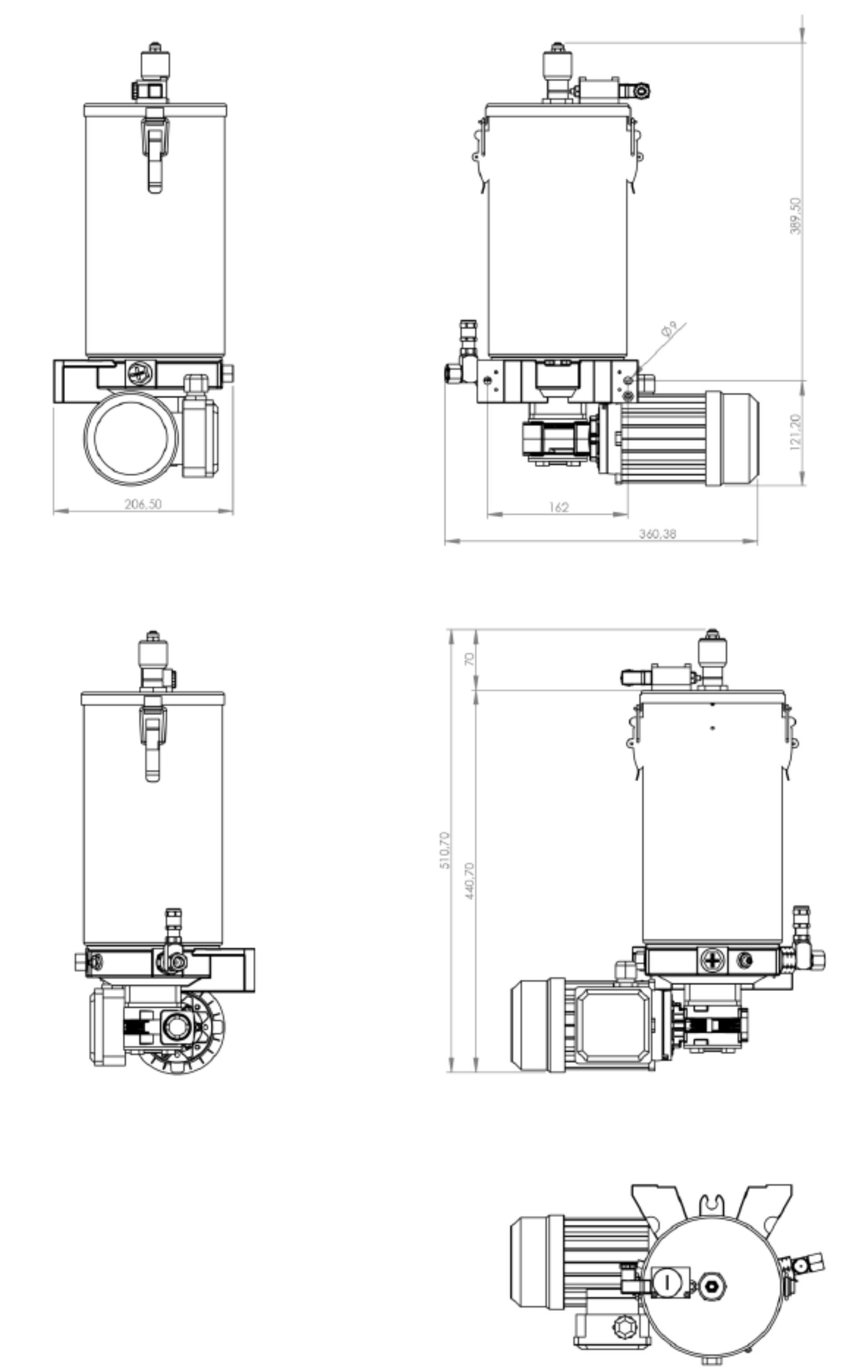 Dimensies PEG 5 N