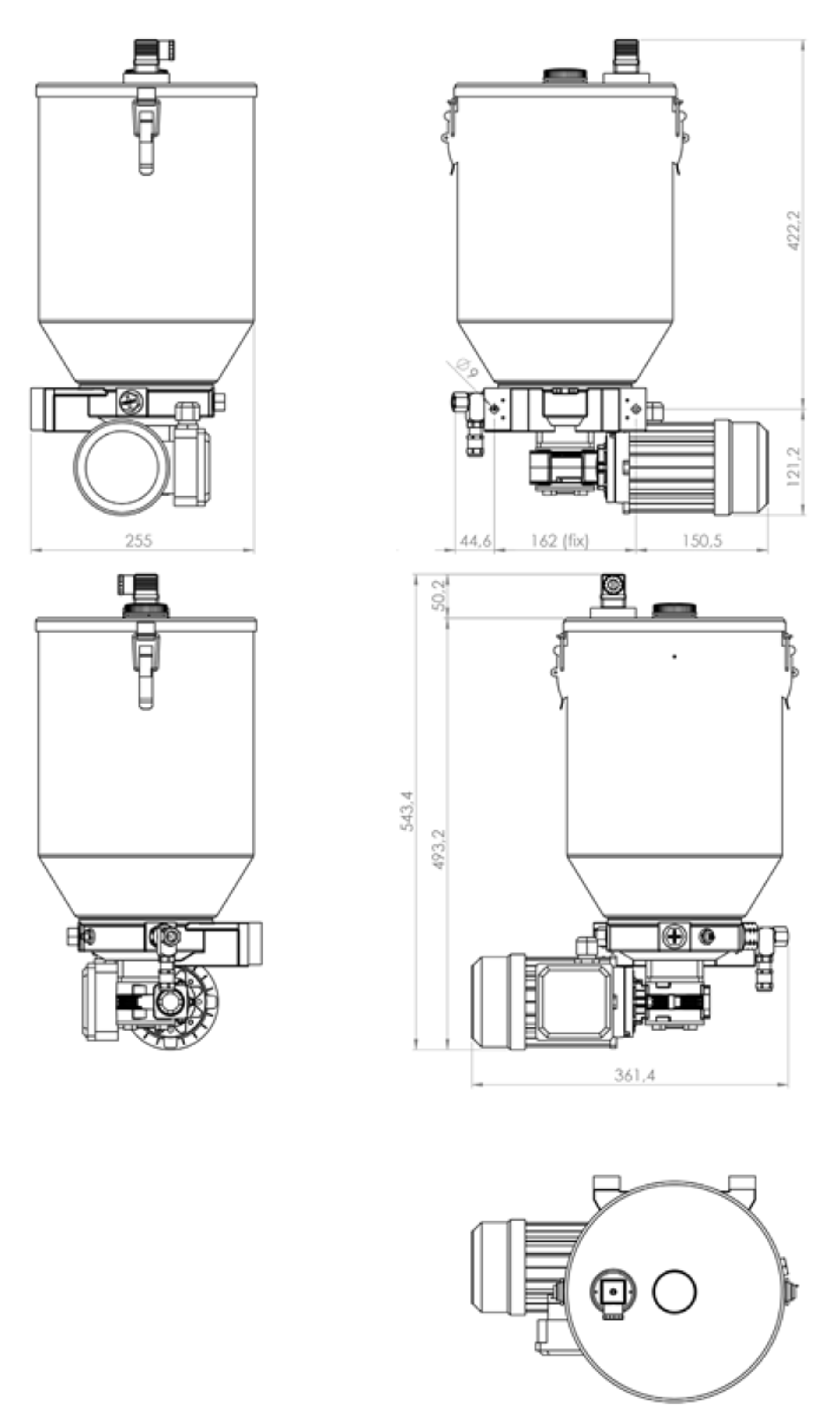 Dimensies PEO 10 N