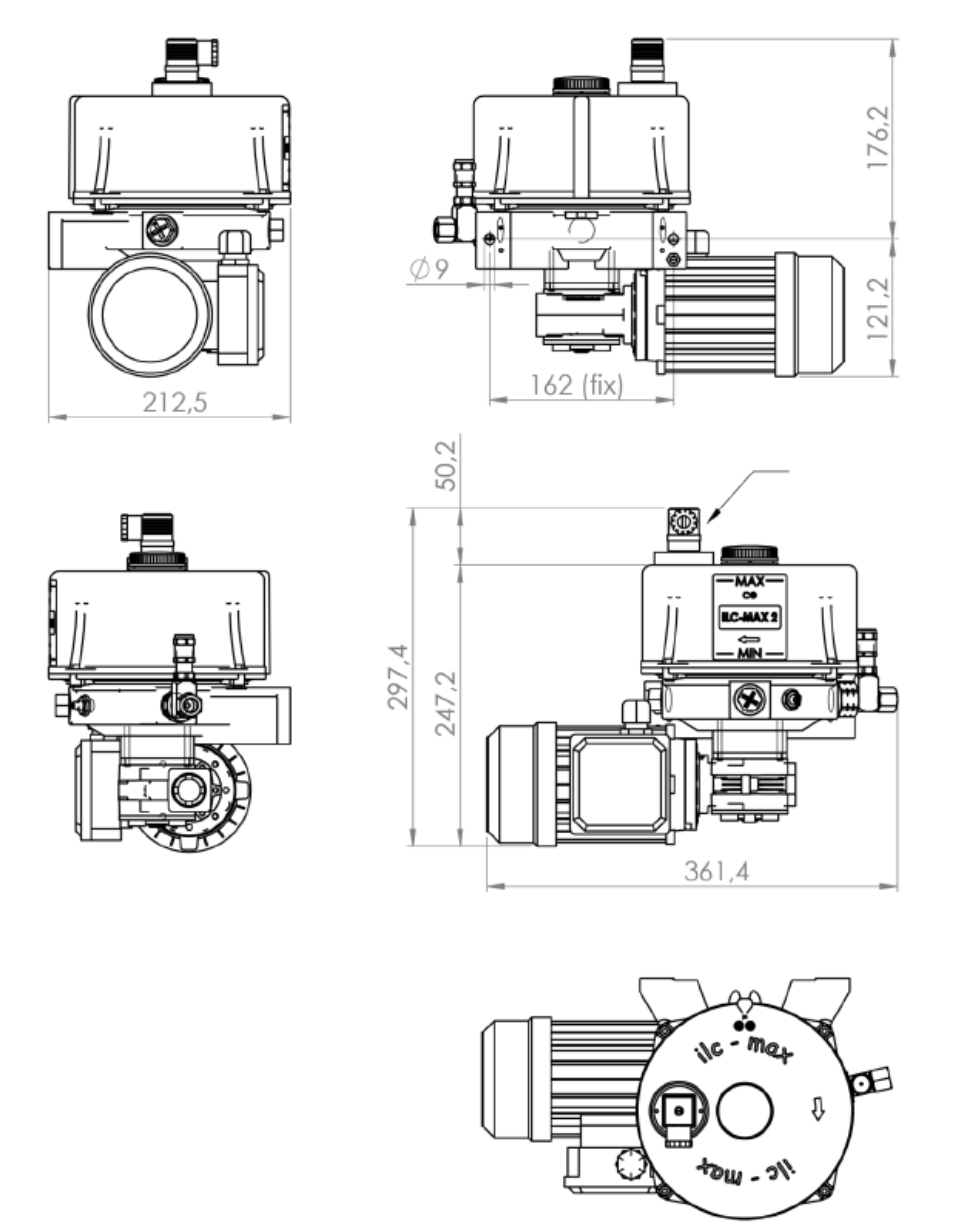 Dimensies PEO 520