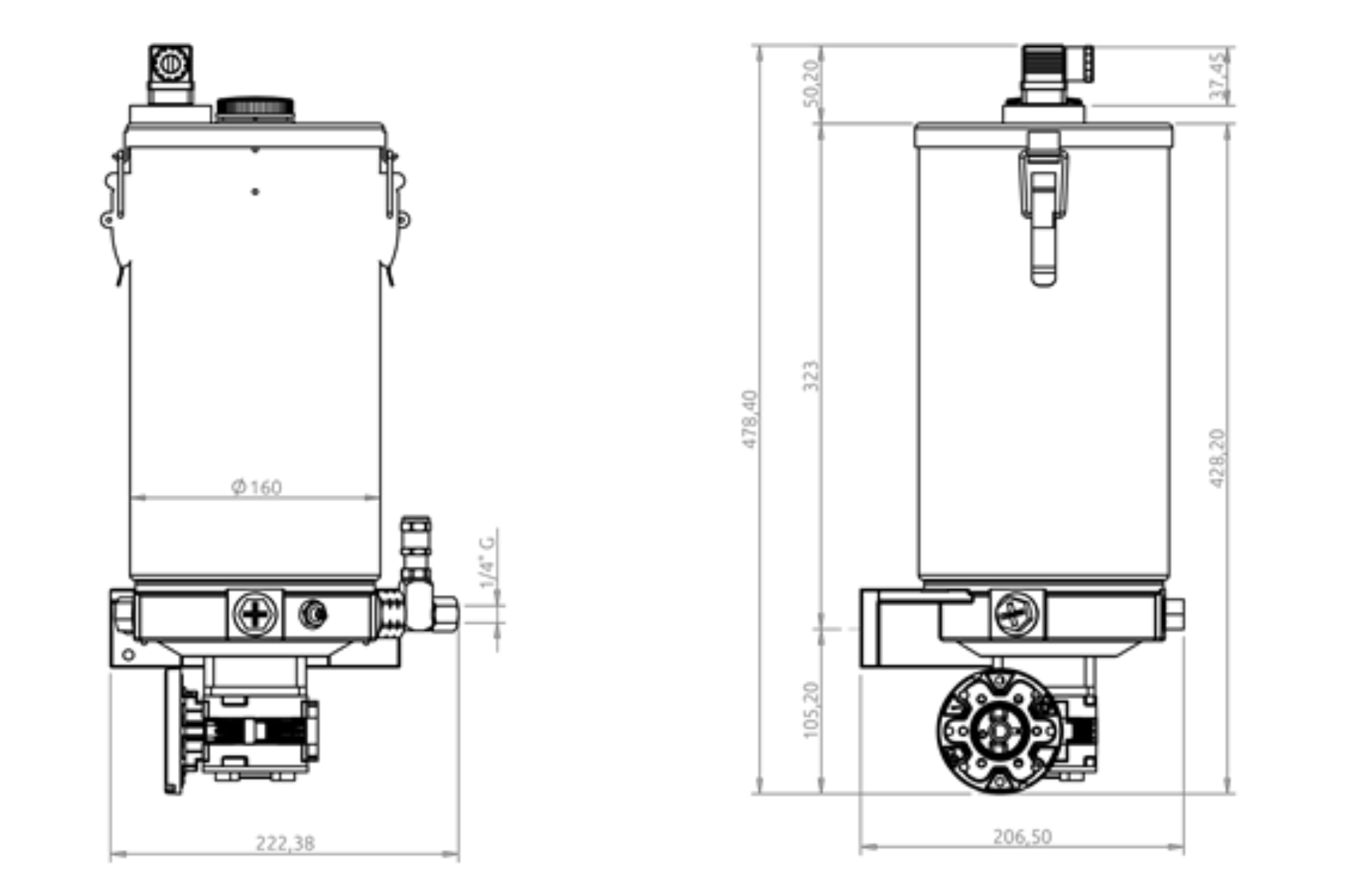 Dimensies PEO 5 N SM