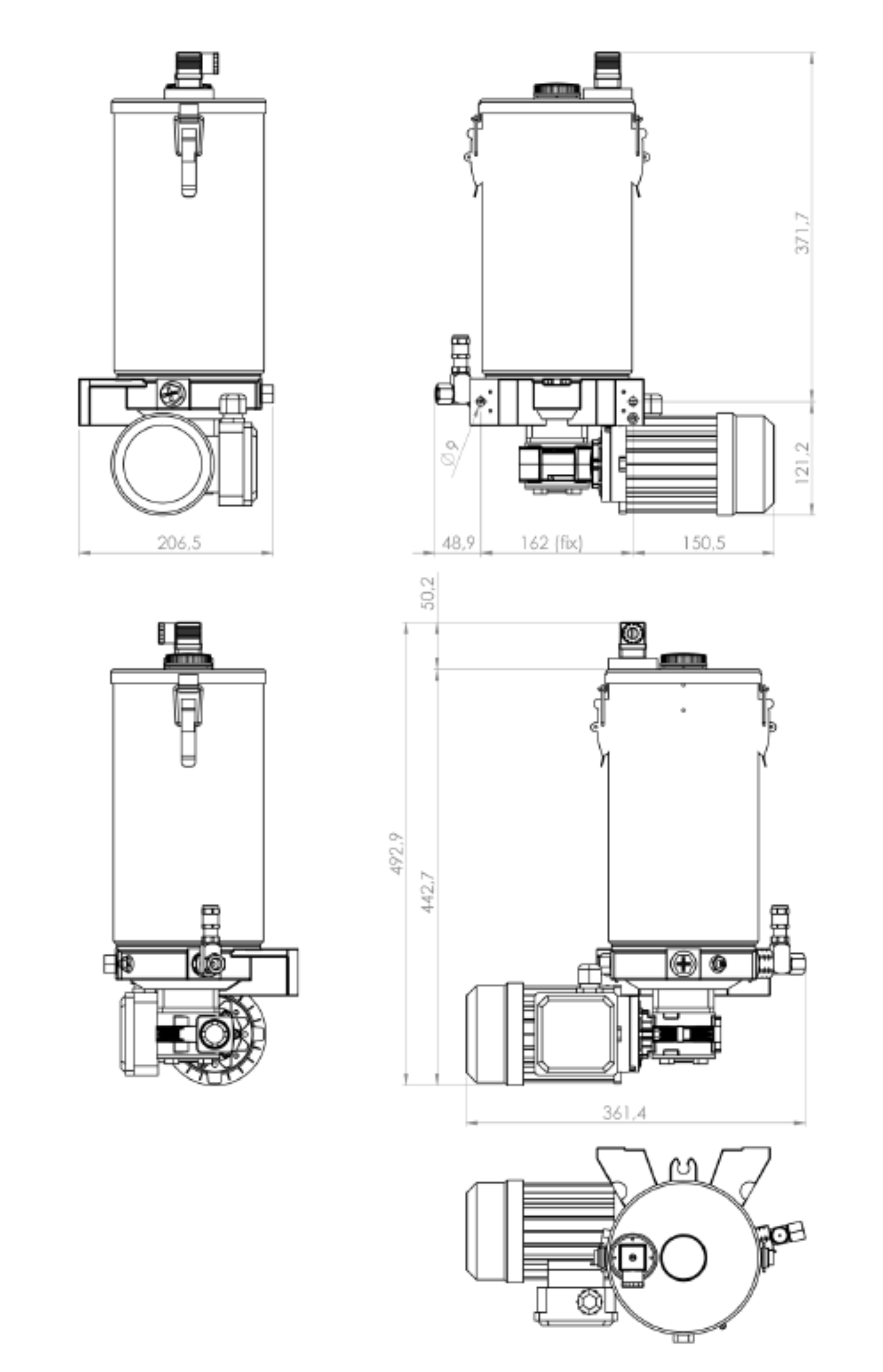 Dimensies PEO 5 N