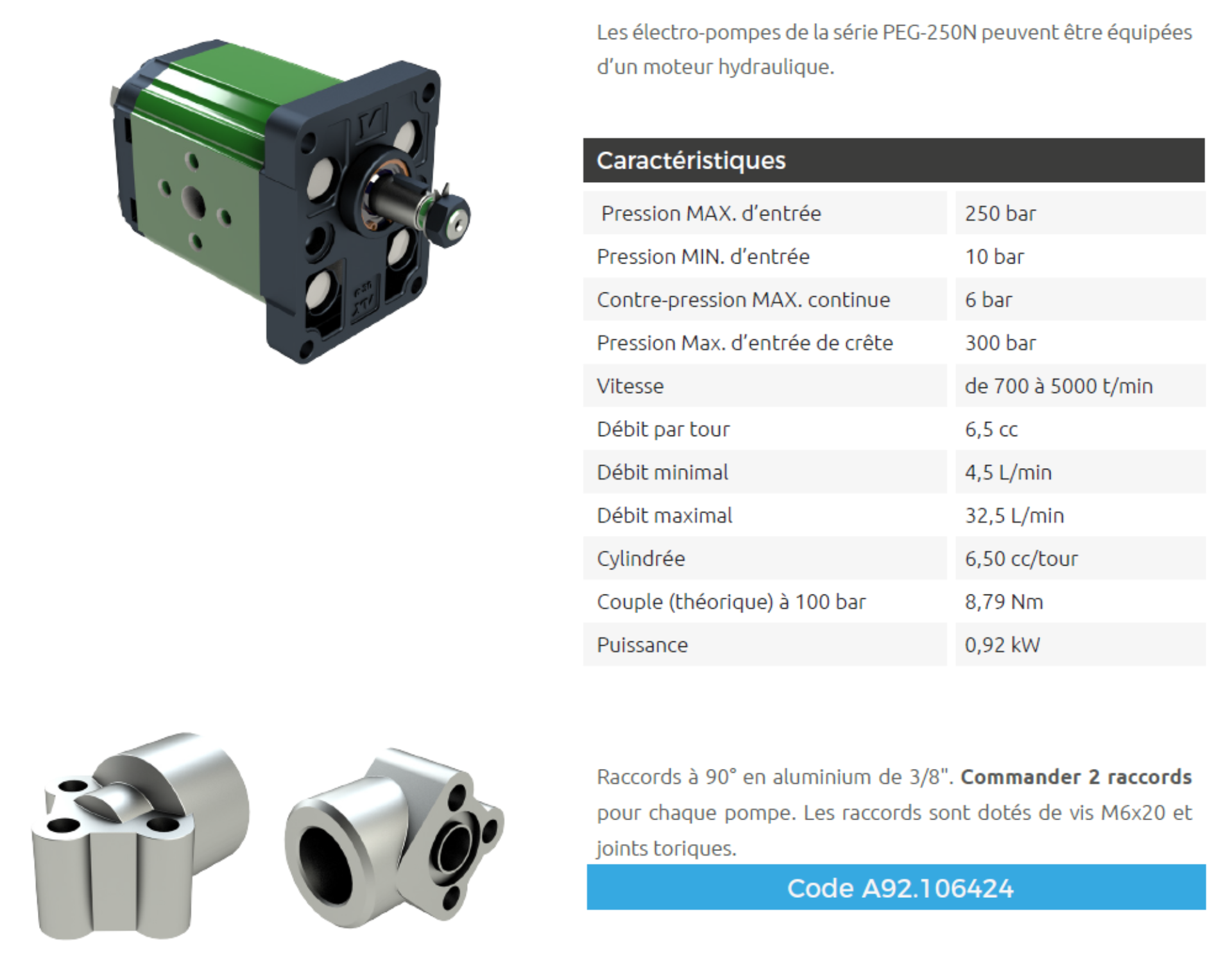 Info hydraulische motor FR
