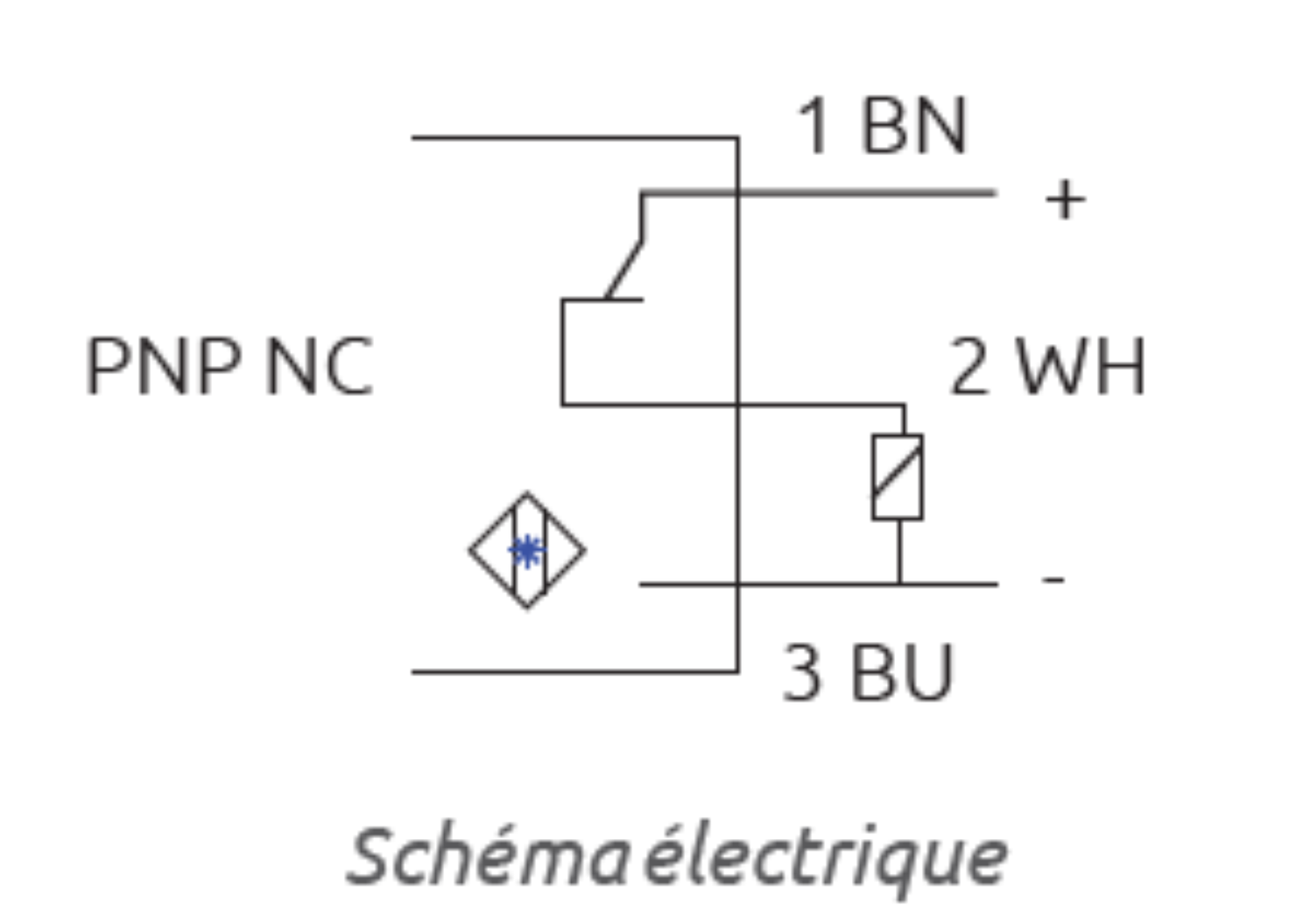 Verbinding inductief afmetingen FR