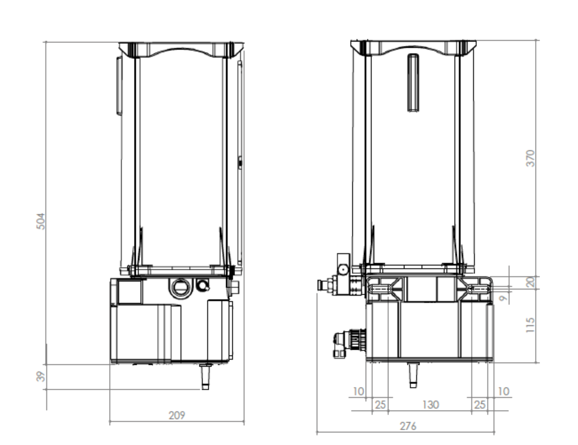 Afmetingen ilcmax 24vdc 8kg vet